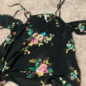 Open shoulder blouse